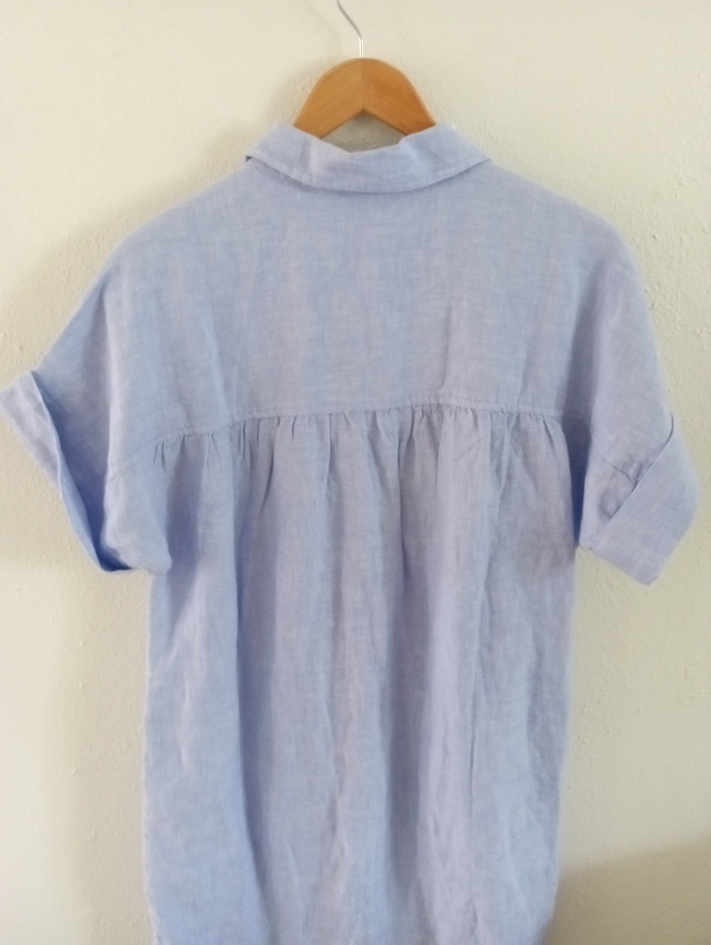 BAIRD MCNUTT J. CREW Irish Linen Chambray Shirt Dress | M - Picture 8 of 11